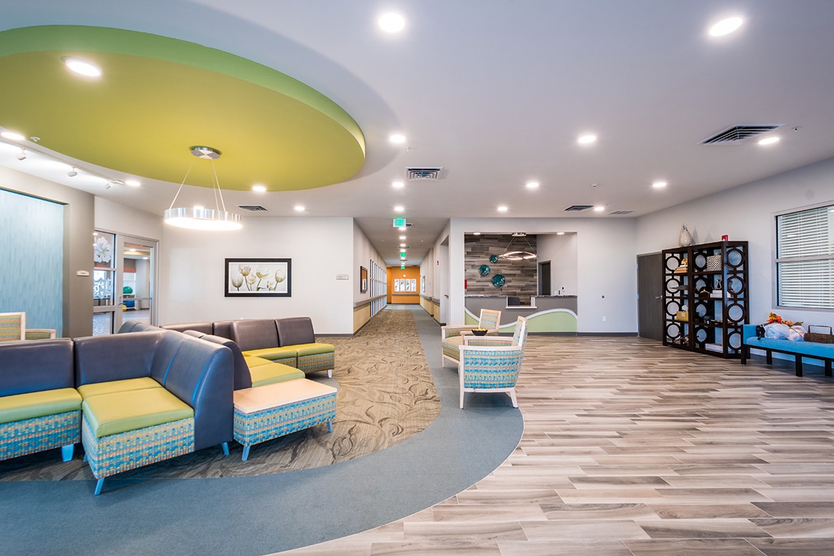 the nurse's station in the Kern River Transitional Care facility