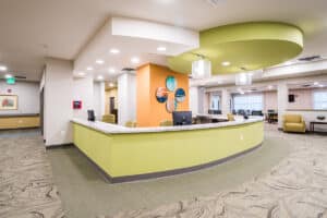 the nurse's station in the Kern River Transitional Care facility
