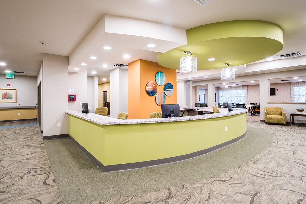 the nurse's station in the Kern River Transitional Care facility
