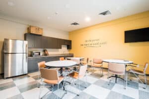 dining room in the Kern River Transitional Care facility
