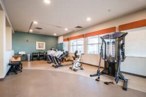 The Kern River Transitional Care rehab gym