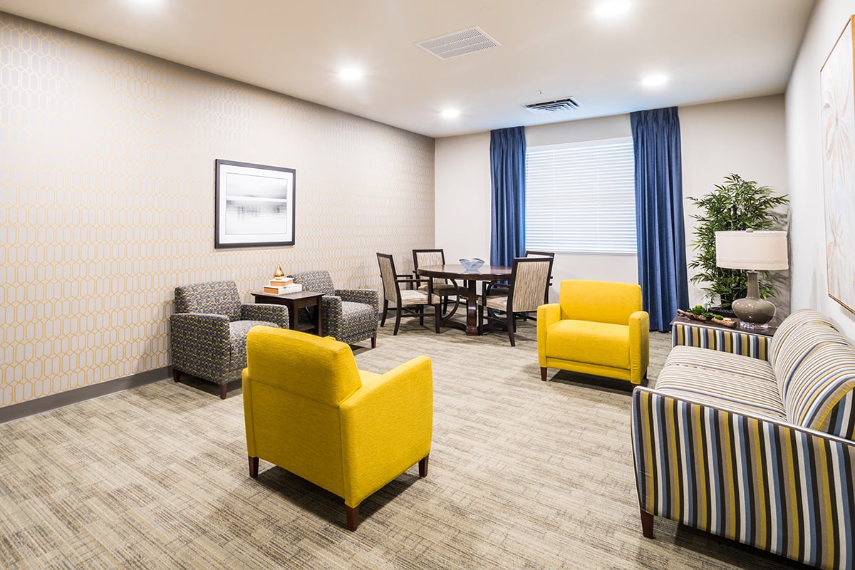 Kern River Transitional Care soft seating living room